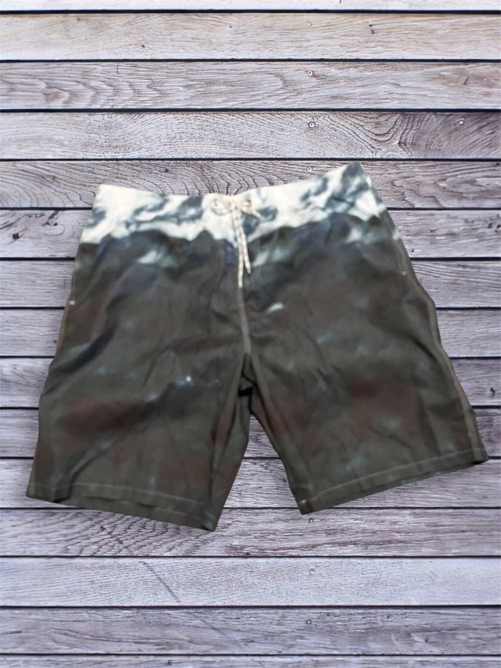 Men's Blue Gray Swim Shorts - Drawstring Waist 4xl
